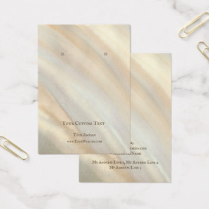 Carte d'affichage pour bijoux à oreilles, aquarell