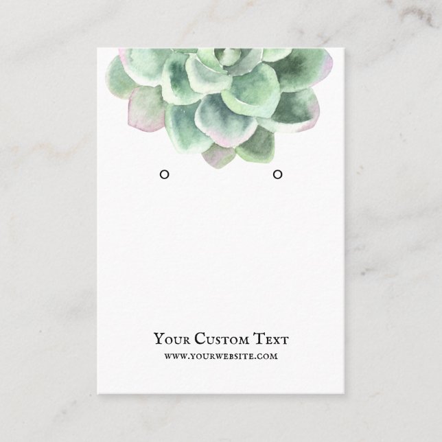 Carte d'affichage pour bijoux à oreilles ・ Fleur S (Devant)