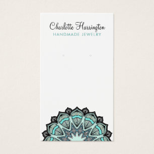 Carte d'affichage pour bijoux à oreilles Mandala