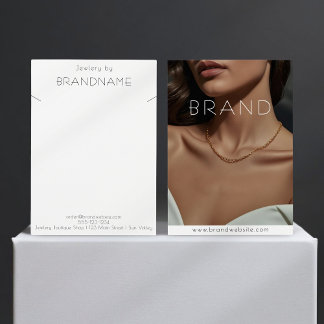 Carte d'affichage pour bijoux en collier photo