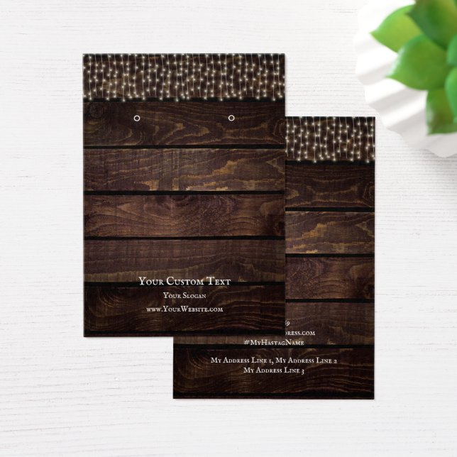 Carte d'affichage pour bijoux, lumières à cordes r (Bureau)