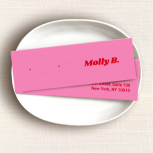 Carte d'affichage pour les bijoux à oreille rose p