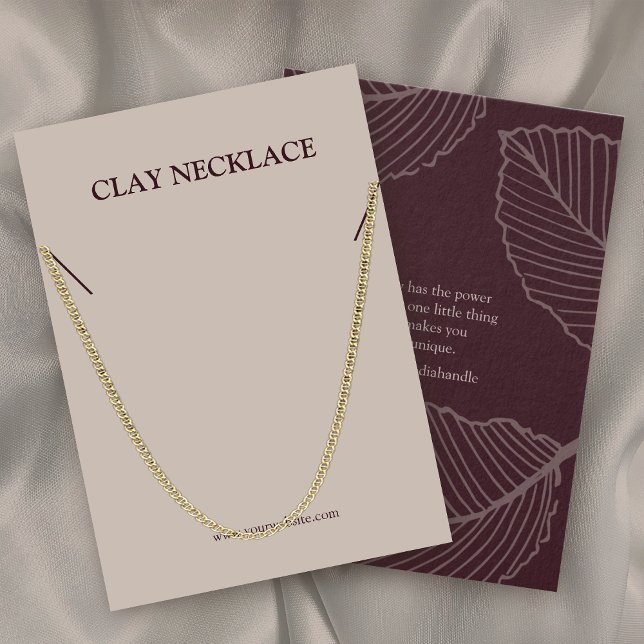 Carte d'affichage pour Motif à feuilles modernes (Créateur téléchargé)