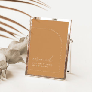 Carte d'affichage Réservée par le Mariage minimali