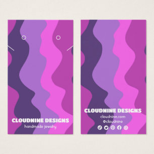 Carte d'affichage Retro Waves Earring Collier Bijo