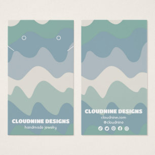 Carte d'affichage Retro Waves Earring Collier Bijo