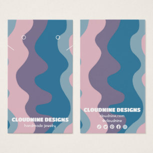 Carte d'affichage Retro Waves Earring Collier Bijo