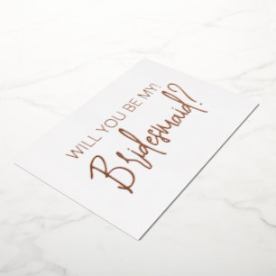 Carte d'affichage rose Gold Minimal