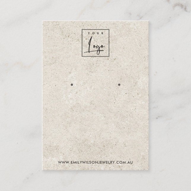CARTE D'AFFICHAGE RUSTIQUE DE STUCCO BLANC STUD EA (Devant)