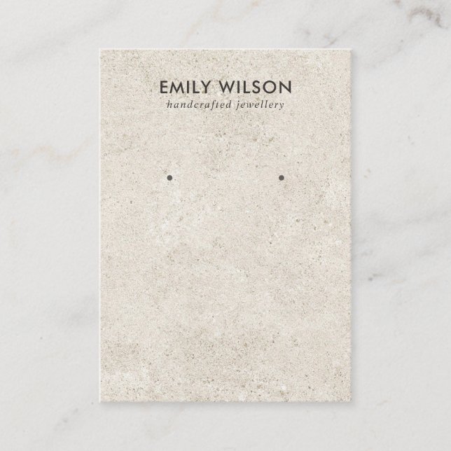 CARTE D'AFFICHAGE RUSTIQUE DE STUCCO BLANC STUD EA (Devant)