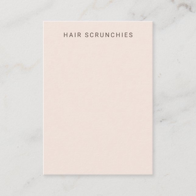 Carte d'affichage Scrunchies de cheveux de couleur (Devant)