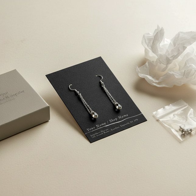 Carte d'affichage simple à oreille (Simple stud earring display card)