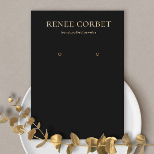 Carte d'affichage simple à oreille noire