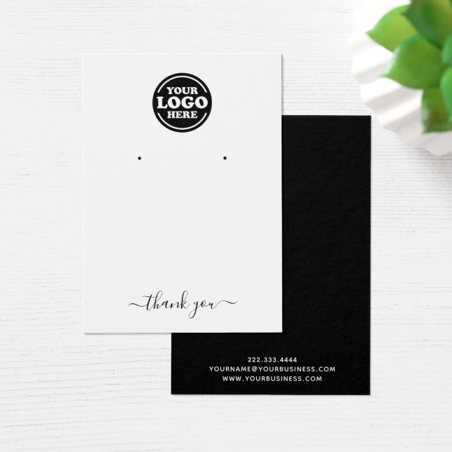 Carte d'affichage simple Ajouter logo bijoux d'ore (Bureau)