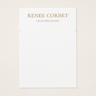 Carte d'affichage simple collier blanc