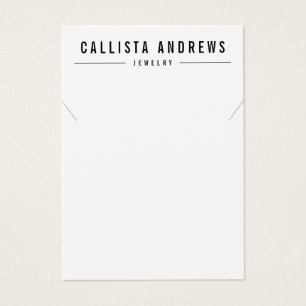 Carte d'affichage simple couleur noire blanche