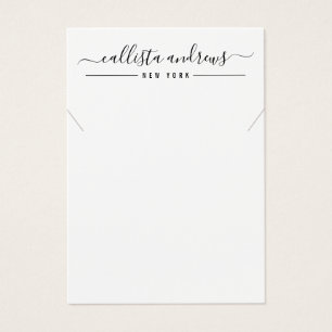 Carte d'affichage simple couleur noire blanche