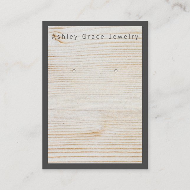 Carte d'affichage simple en bois Brown foncé (Devant)