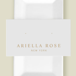 Carte d'affichage simple Gris Artisanat à oreille 