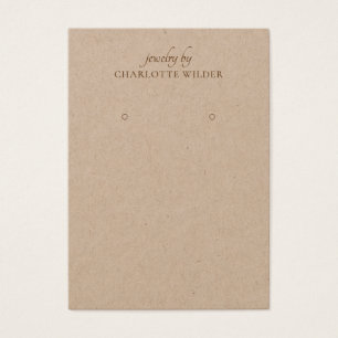 Carte d'affichage simple Kraft