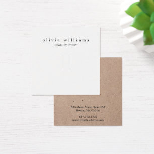 Carte d'affichage simple Kraft Paper Ring Jewelry