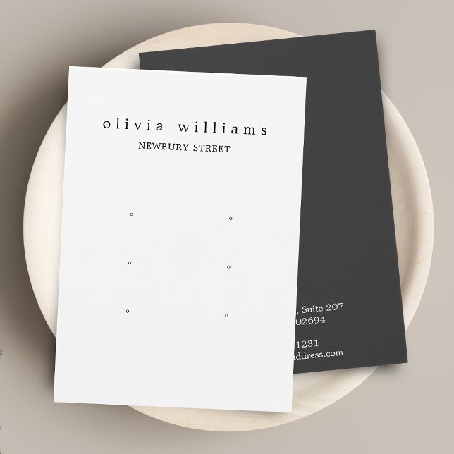 Carte d'affichage simple moderne 3 oreilles (Simple Modern 3 Earrings Display Card)