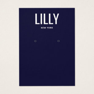 Carte d'affichage simple moderne bleu marine