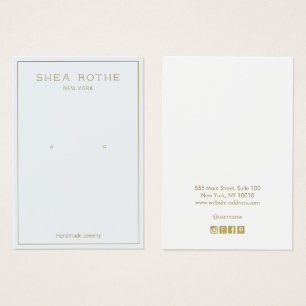 Carte d'affichage simple moderne en bleu clair