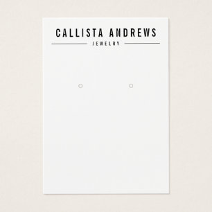 Carte d'affichage simple Noir Blanc