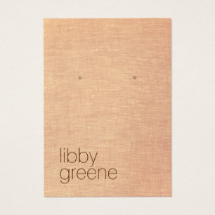 Carte d'affichage simple Rustique Tan Jewelry