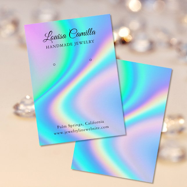 Carte d'affichage tendance des oreilles holographi (Créateur téléchargé)