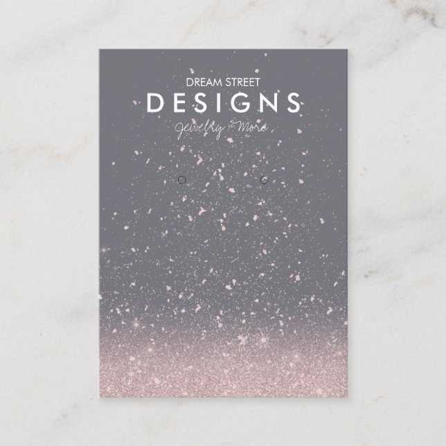 Carte d'affichage tendance Parties scintillant ros (Devant)