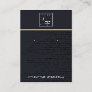 CARTE D'AFFICHAGE URBAN BLACK KRAFT DOTS STUD EARR