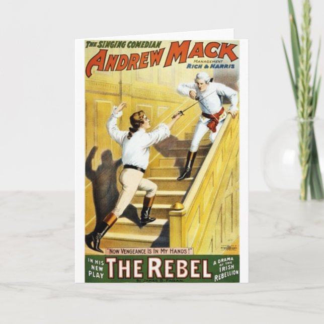 Carte d'affichage vintage des clôtures (Devant)