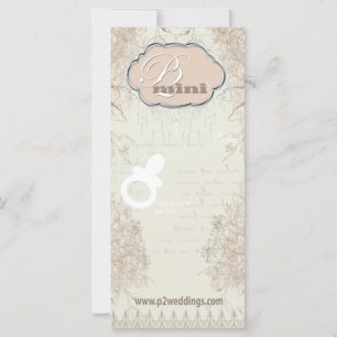 Carte d'affichage vintage Flower Pacifier