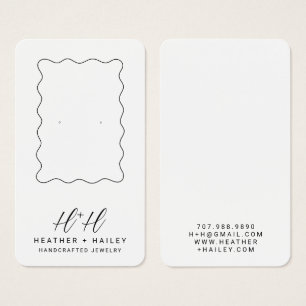 Carte d'affichage Whimsical Wavy Border