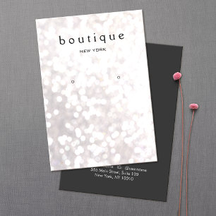 Carte d'affichage Whimsical White Bokeh