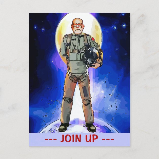 Carte d'affiche de style Airman (Devant)