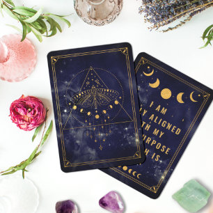 Carte d'affirmation céleste de l'âme