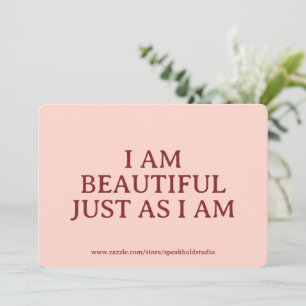 Carte d'affirmation magnifique – Cadeau personnali