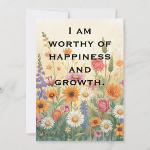 Carte d'affirmation positive