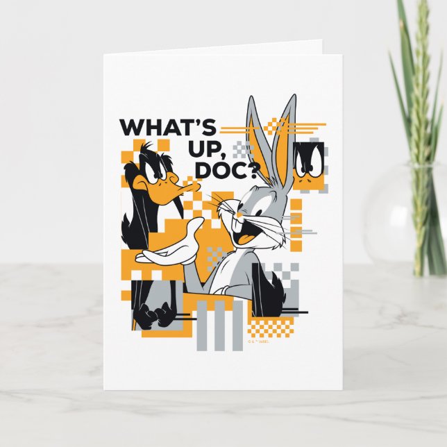 Carte DAFFY DUCK™ & BUGS BUNNY™ Glitch (Devant)