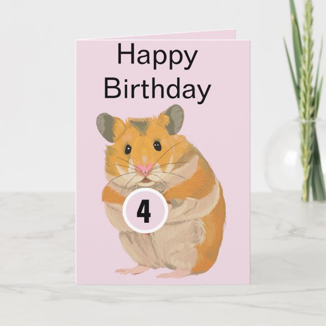 Carte d'âge de la Cute little hamster (Devant)