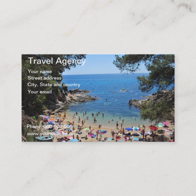 carte d'agence de voyages (Devant)