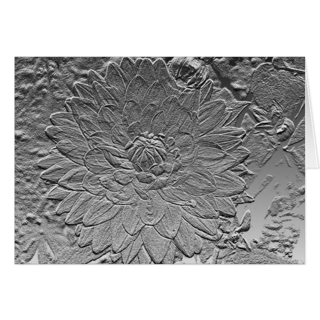 Carte Dahlia Note (Devant Horizontal)