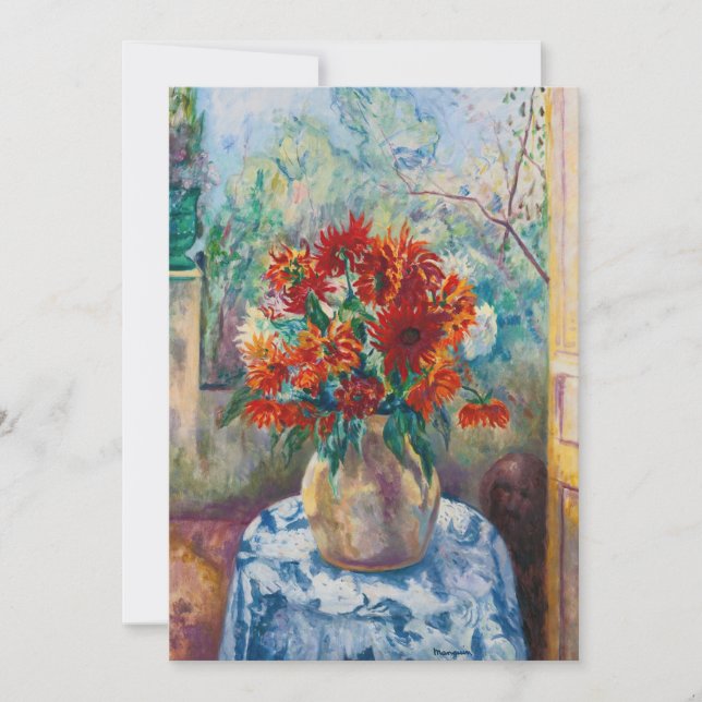 Carte Dahlias, Saint-Tropez | Henri Manguin (Devant)