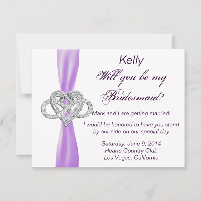 Carte d'aide au coeur de Purple Infinity (Devant)