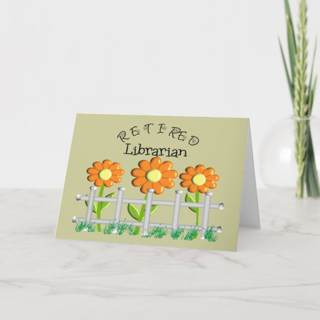 Carte Daisies de bibliothèque retraitées Dons de concept (Devant)