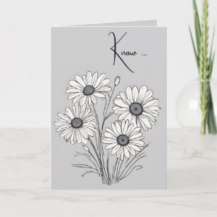 Carte Daisies Pensez à vous