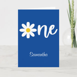 Carte Daisy 1er anniversaire